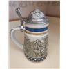 Image 11 : 3 Lidded Beer Steins Germany Avon Zebra Theme