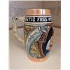 Image 7 : 3 Lidded Beer Steins Germany Avon Zebra Theme