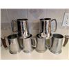 Image 6 : 9 English Pewter Tankards With Various Markings