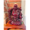 Image 4 : Chinese Red Resin Laughing Buddha Figurines