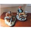 Image 2 : Painted Figurines Depicting Seated Men w/ Shoes Off