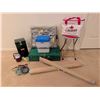 Image 2 : Camper's Collection With Coleman Stove, Lantern, Tarpaulin, Cooler, and Accessories