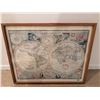 Image 3 : Framed Vintage Style World and Africa Maps
