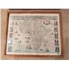 Image 4 : Framed Vintage Style World and Africa Maps