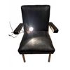 Image 1 : Diax Lamp with Black Vinyl and Metal Armchair