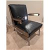 Image 2 : Diax Lamp with Black Vinyl and Metal Armchair