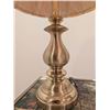 Image 2 : Brass Table Lamps with Pleated Shades