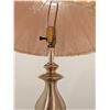 Image 3 : Brass Table Lamps with Pleated Shades