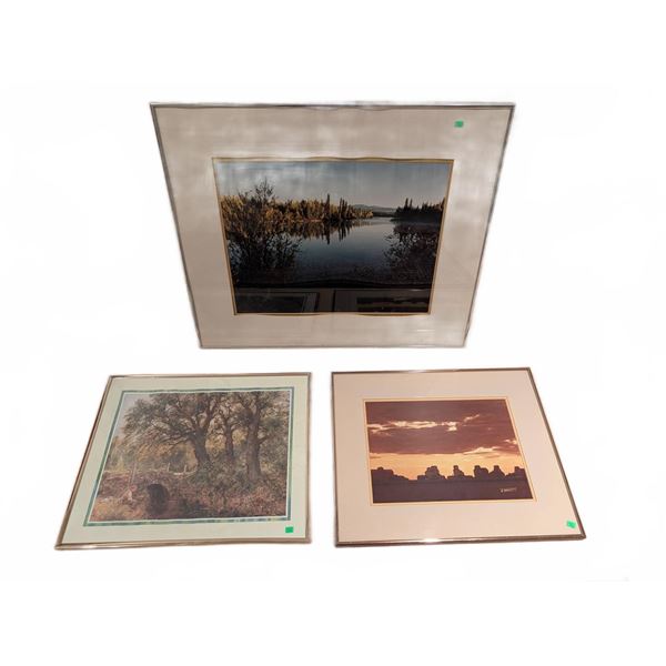 Framed Nature Landscape Photographs, Signed