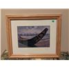Image 2 : Framed Signed Oil On Board Inuit Art
