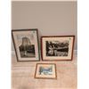Image 2 : Framed Landscape Prints Including Devils Tower and Mountain Lake