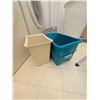 Image 5 : Laundry Room Utility Lot With Ladder, Mop, Bins, and Ironing Board