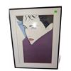 Image 1 : Framed Patrick Nagel Art Print, 17 Inch Height