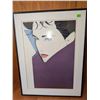 Image 2 : Framed Patrick Nagel Art Print, 17 Inch Height