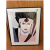 Image 2 : Framed Portrait Print Signed, 17" x 21"