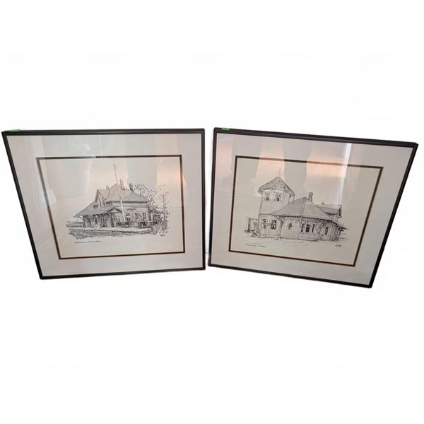 Richard Brown Ontario Train Station Prints, 1972