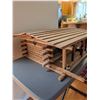 Image 5 : Wooden Log Cabin Model with 'Sold by Marcel Tessier RE/MAX' Sign