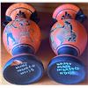 Image 7 : Greek Pottery Lot with Two Hand-Painted Vases, 24K Gold Decorated Vase, and Four Ceramic Tiles