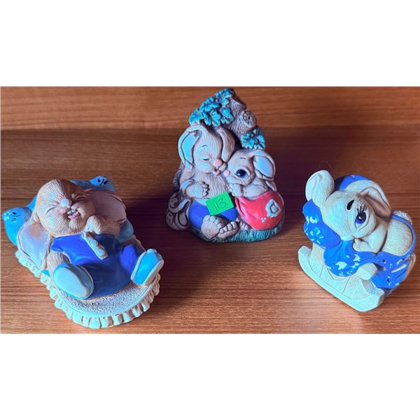 4 Pendelfin and Homco Animal Figurines