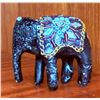 Image 4 : Three Decorative Items: Ceramic Vase, Abstract Sculpture, Mosaic Elephant
