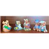 Image 1 : Resin Bear and Dog Figurines Group of Four
