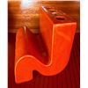 Image 5 : Glass Bottles and Orange Ceramic Flower Holders