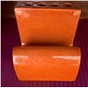 Image 6 : Glass Bottles and Orange Ceramic Flower Holders