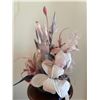 Image 5 : Large Decorative Vase, Potted Cactus, Pedestal Table, and Artificial Flower Arrangement