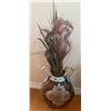 Image 4 : Decorative Ceramic Urn with Handles and Two Artificial Foliage Arrangements