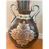 Image 5 : Decorative Ceramic Urn with Handles and Two Artificial Foliage Arrangements