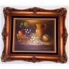 Image 1 : Framed Still Life Oil Painting with Fruit and Pitcher Signed