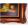 Image 2 : Framed Still Life Oil Painting with Fruit and Pitcher Signed