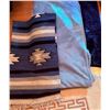 Image 1 : Blue and Neutral-Coloured Blankets and Rugs