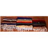 Image 2 : Three Handwoven Wool Striped Blankets with Fringe