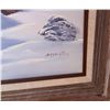 Image 2 : Barrister Signed Winter Landscape Oil Painting on Canvas 12x24 in