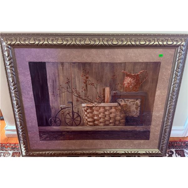 Framed Print by Vivian Flasch with Farmhouse Still Life