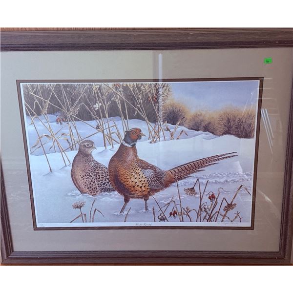 M. Morgan Warren "Winter Tapestry" Signed Print, Framed