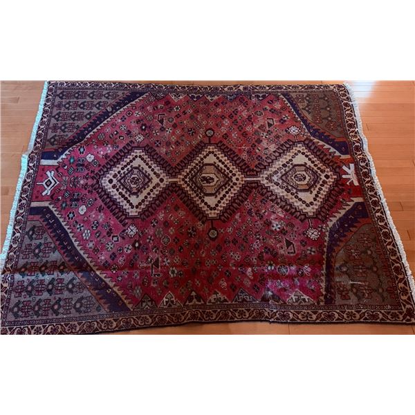 Geometric Patterned Handmade Wool Area Rug