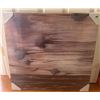 Image 1 : Framed Abstract Woodgrain-Patterned Canvas Print