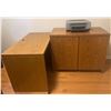 Image 1 : Office Desk, Storage Cabinet, and Canon PIXUS iP4200 Printer