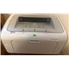 Image 4 : HP LaserJet P1005 Printer, Two-Drawer File Cabinet, and Wooden Storage Cabinet