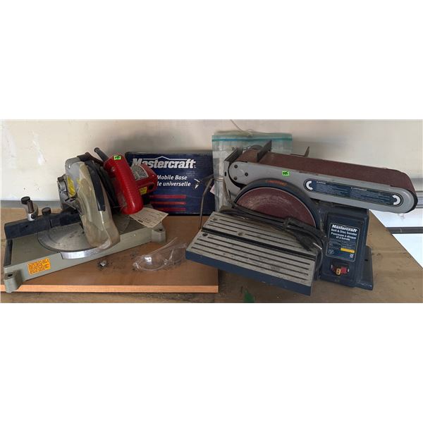 Mastercraft Belt and Disc Sander and Makita 5007NB Circular Saw