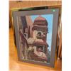 Image 2 : Framed Needlepoint Artwork of Figures at Windows 24 x 18 in
