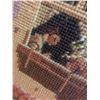 Image 3 : Framed Needlepoint Artwork of Figures at Windows 24 x 18 in