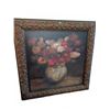 Image 1 : Still Life Floral Oil Painting with Ornate Frame