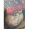 Image 2 : Still Life Floral Oil Painting with Ornate Frame