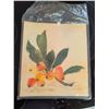 Image 4 : Japanese Shikishi Boards with Calligraphy and Fruit Painting Set of 3