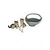 Image 1 : 3 Cat Figurines and Beswick Pottery Basket