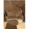 Image 8 : Decorative Ceramics and Woven Lidded Basket