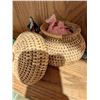 Image 9 : Decorative Ceramics and Woven Lidded Basket
